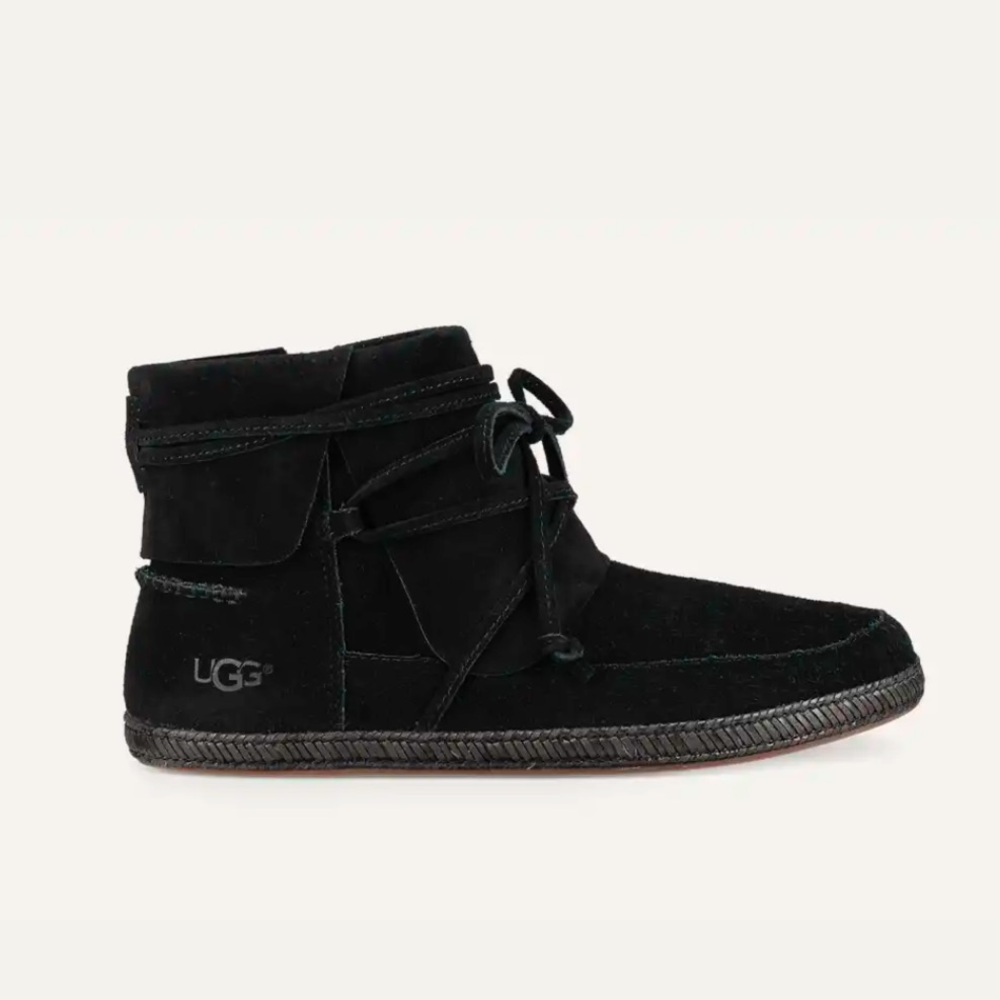 Worn twice UGG Women's Black Suede Ankle Boots - Picture 2 of 12